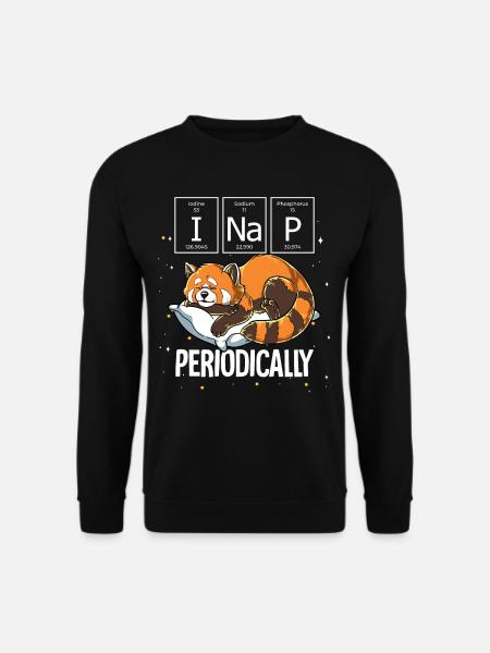 Sleeping Red Panda I Nap Periodically - Unisex Sweatshirt - black