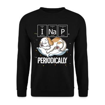 Sleeping Dog I Nap Periodically - Unisex Sweatshirt - black - Front - Alina (178cm) & Michal (187cm)