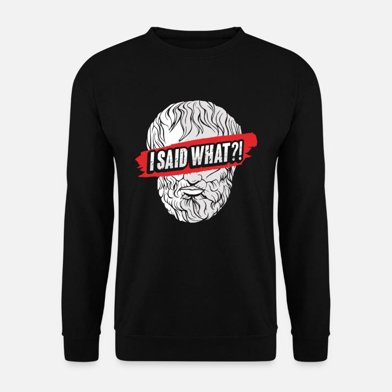 Philosophie de Socrate - Sweat-shirt Unisexe - noir