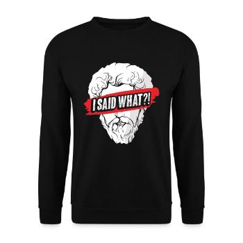 Markus Aurelius Philosophy - Unisex Sweatshirt - black - Front - Alina (178cm) & Michal (187cm)