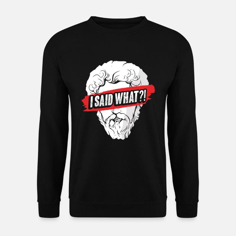 Markus Aurelius Philosophie - Unisex Pullover - Schwarz