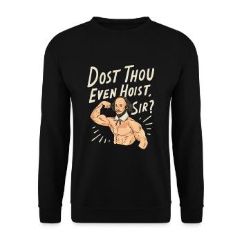 William Shakespeare quote - Unisex Sweatshirt - black - Front - Alina (178cm) & Michal (187cm)