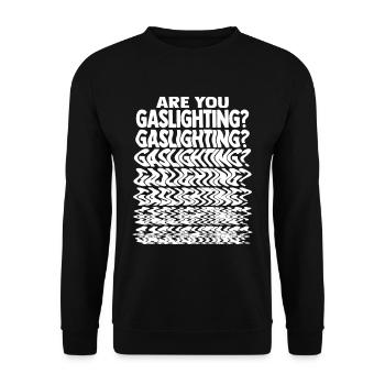 Féminisme Gaslightning - Sweat-shirt Unisexe - noir - Devant - Alina (178cm) & Michal (187cm)