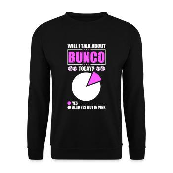 Bunco - Unisex Sweatshirt - black - Front - Alina (178cm) & Michal (187cm)