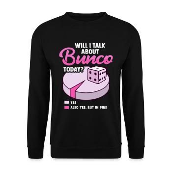Bunco - Unisex Sweatshirt - black - Front - Alina (178cm) & Michal (187cm)