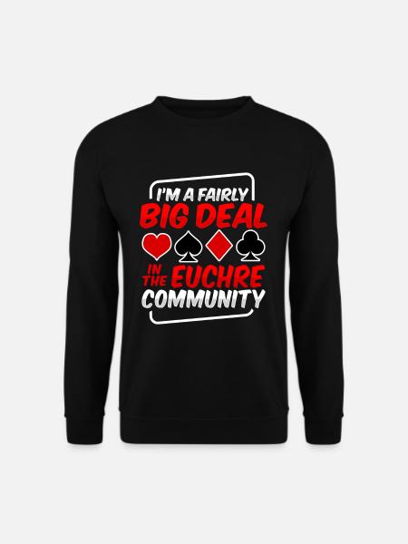 Jeu de cartes Euchre - Sweat-shirt Unisexe - noir