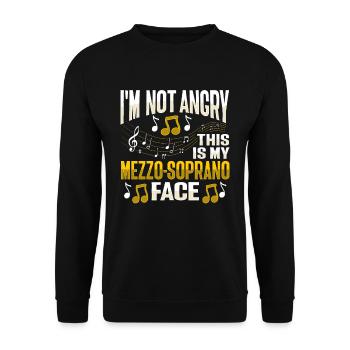 Mezzo-soprano singing voice - Unisex Sweatshirt - black - Front - Alina (178cm) & Michal (187cm)