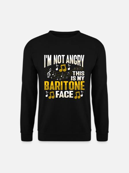 Baritone singing voice - Unisex Sweatshirt - black