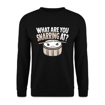 Drummsticks Caisse claire - Sweat-shirt Unisexe - noir - Devant - Alina (178cm) & Michal (187cm)