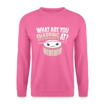 Drummsticks Caisse claire - Sweat-shirt Unisexe - rose - Devant