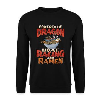 Ramen et bateau-dragon - Sweat-shirt Unisexe - noir - Devant - Alina (178cm) & Michal (187cm)