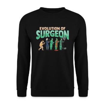 Development of the surgeon - Unisex Sweatshirt - black - Front - Alina (178cm) & Michal (187cm)