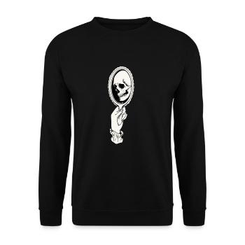 Gothic - Unisex Pullover - Schwarz - Vorne - Alina (178cm) & Michal (187cm)