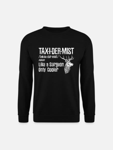Präparator Design zum Ausstopfen von Tieren - Unisex Pullover - Schwarz