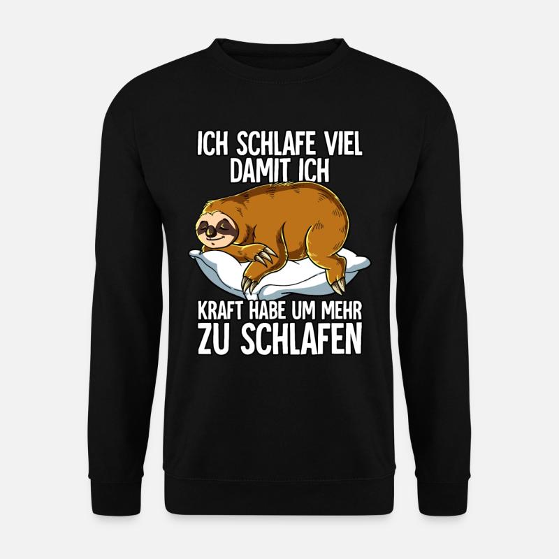 Ich Schlafe Faultier - Unisex Pullover - Schwarz