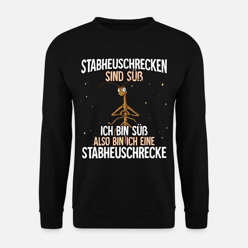 Stabheuschrecken Sind Süß Stabheuschrecke - Unisex Pullover - Schwarz