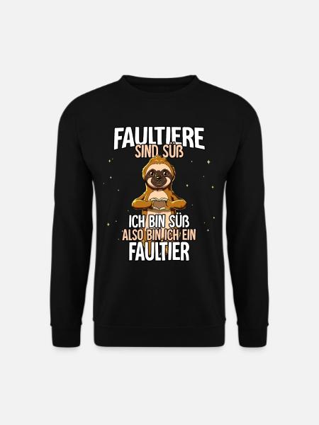 Faultiere Sind Süß Faultier - Unisex Pullover - Schwarz