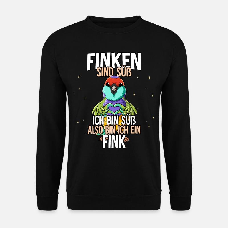 Finken Sind Süß Fink - Unisex Pullover - Schwarz
