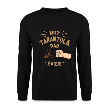Tarantulas Terrarium Tarantula Papa - Unisex Sweatshirt - black - Front - Alina (178cm) & Michal (187cm)