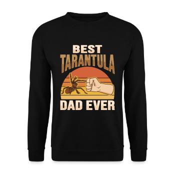 Tarantulas Terrarium Tarantula Papa - Unisex Sweatshirt - black - Front - Alina (178cm) & Michal (187cm)