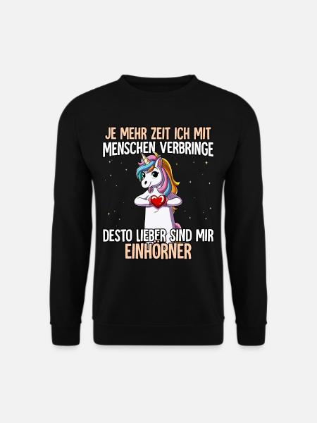 Einhorn - Unisex Pullover - Schwarz