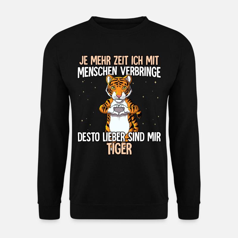 Tiger - Unisex Pullover - Schwarz