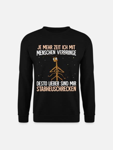 Stabheuschrecke - Unisex Pullover - Schwarz