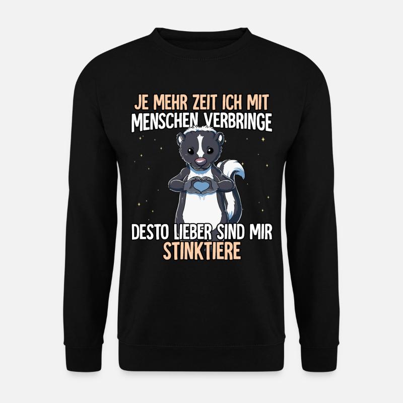 Stinktier - Unisex Pullover - Schwarz
