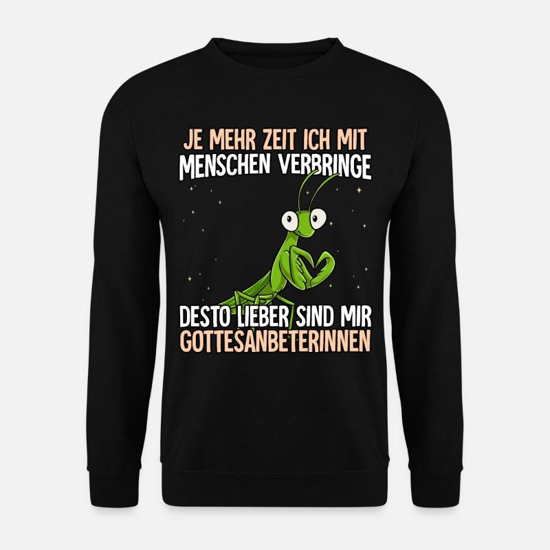 Gottesanbeterin - Unisex Pullover - Schwarz