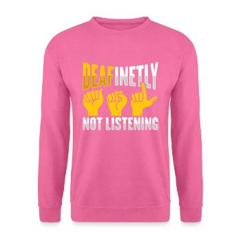 ASL Gestes de la main Sensibilisation à la perte auditive sourde - Sweat-shirt Unisexe - rose - Devant