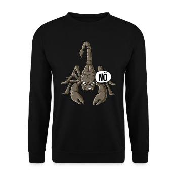 Skorpion Nö - Unisex Pullover - Schwarz - Vorne - Alina (178cm) & Michal (187cm)