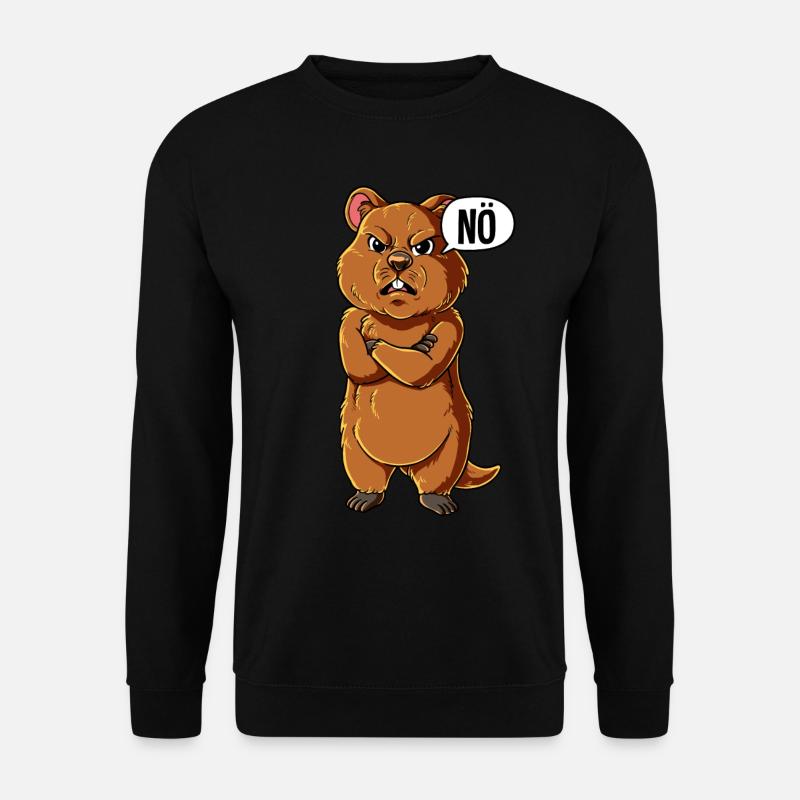 Quokka Nö - Unisex Pullover - Schwarz