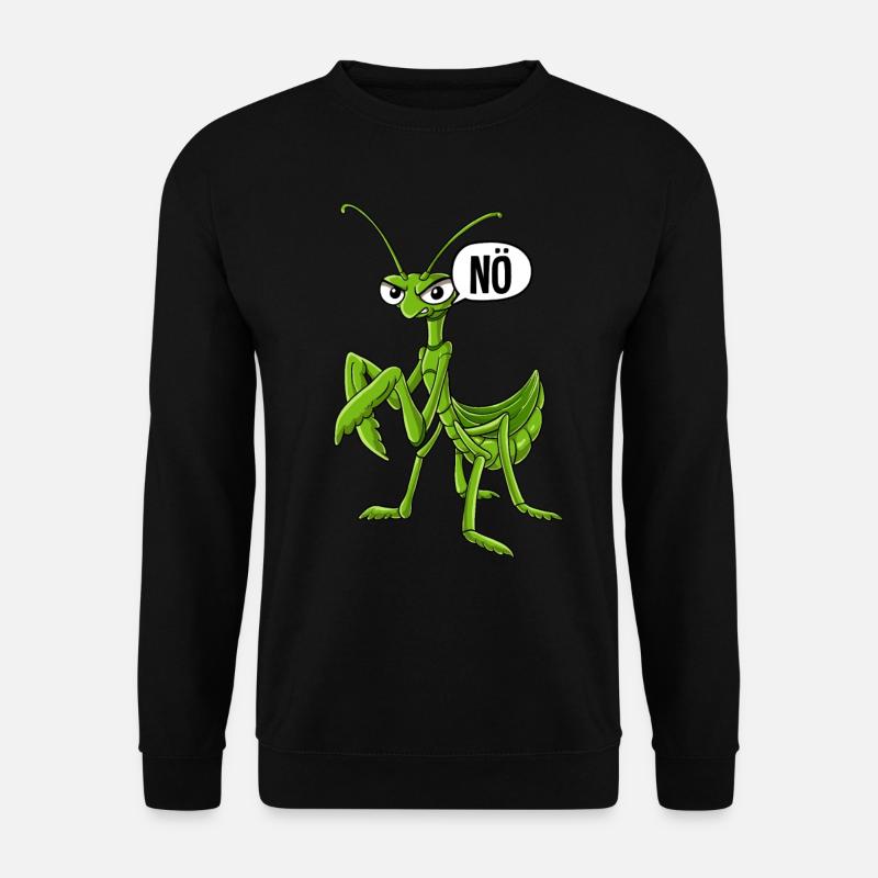 Gottesanbeterin Nö - Unisex Pullover - Schwarz