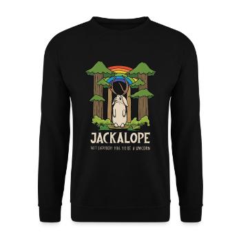 Mythical Creatures Cryptid Design pour Jackalo - Sweat-shirt Unisexe - noir - Devant - Alina (178cm) & Michal (187cm)