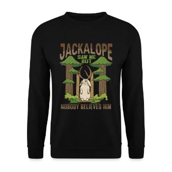 Mythical Creatures Cryptid Design pour Jackalo - Sweat-shirt Unisexe - noir - Devant - Alina (178cm) & Michal (187cm)