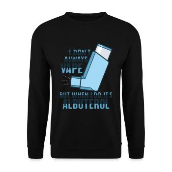 Albuterol Asthma Astmatiker - Unisex Pullover - Schwarz - Vorne - Alina (178cm) & Michal (187cm)