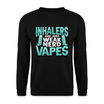 Albuterol Asthma Astmatiker - Unisex Pullover - Schwarz - Vorne - Alina (178cm) & Michal (187cm)
