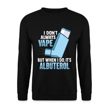 Albuterol Asthma Astmatiker - Unisex Pullover - Schwarz - Vorne - Alina (178cm) & Michal (187cm)