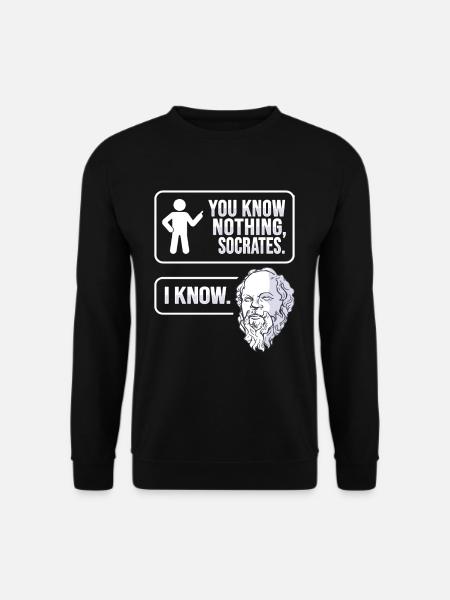 Socrates Philosophy - Unisex Sweatshirt - black