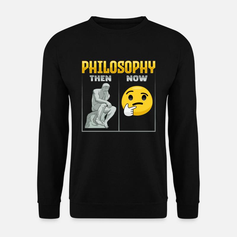 Philosophisches Design für einen Philosophen - Unisex Pullover - Schwarz