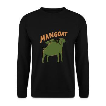 Nourriture pour animaux de compagnie Mago Fruit « magoat » Chèvre - Sweat-shirt Unisexe - noir - Devant - Alina (178cm) & Michal (187cm)