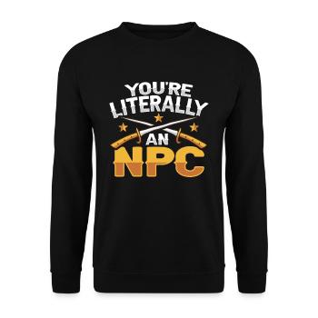 Larp Npc Rpg Joueur de rôle Larper - Sweat-shirt Unisexe - noir - Devant - Alina (178cm) & Michal (187cm)