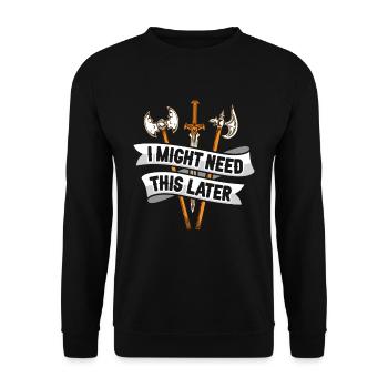 Larp Rpg Rollenspiel Design Larper - Unisex Pullover - Schwarz - Vorne - Alina (178cm) & Michal (187cm)