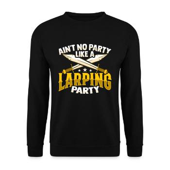 Larp Rpg RPG Jeu de rôle Conception de jeu pour une fête Larping - Sweat-shirt Unisexe - noir - Devant - Alina (178cm) & Michal (187cm)
