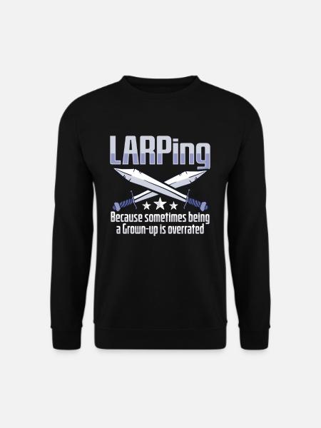 Larp Rpg Rollenspiel Design Larper - Unisex Pullover - Schwarz