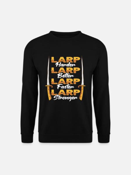 Larp Rpg Rollenspiel Design Larper - Unisex Pullover - Schwarz