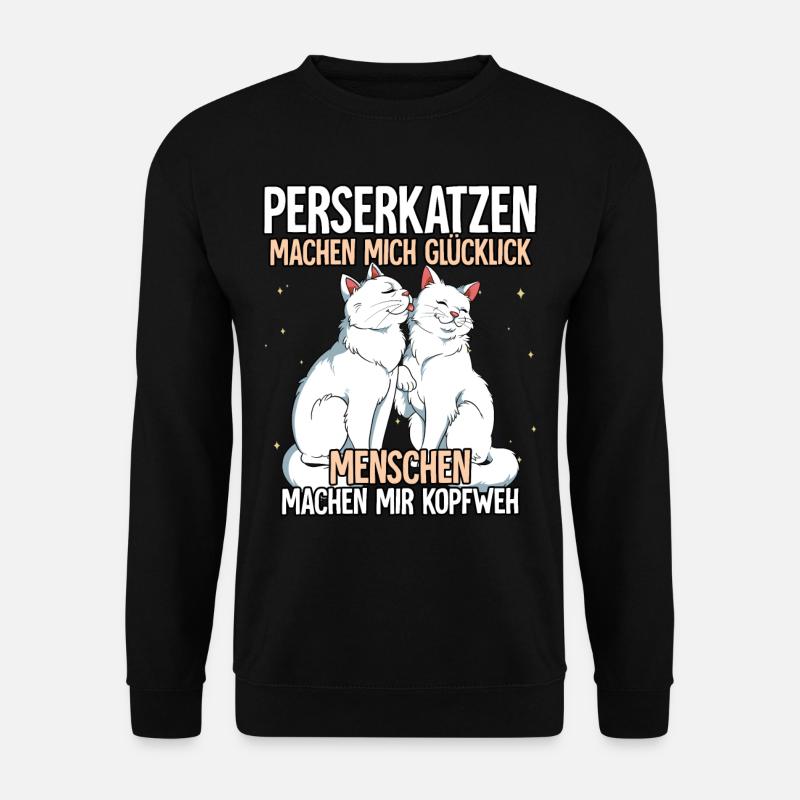 Perserkatzen - Unisex Pullover - Schwarz