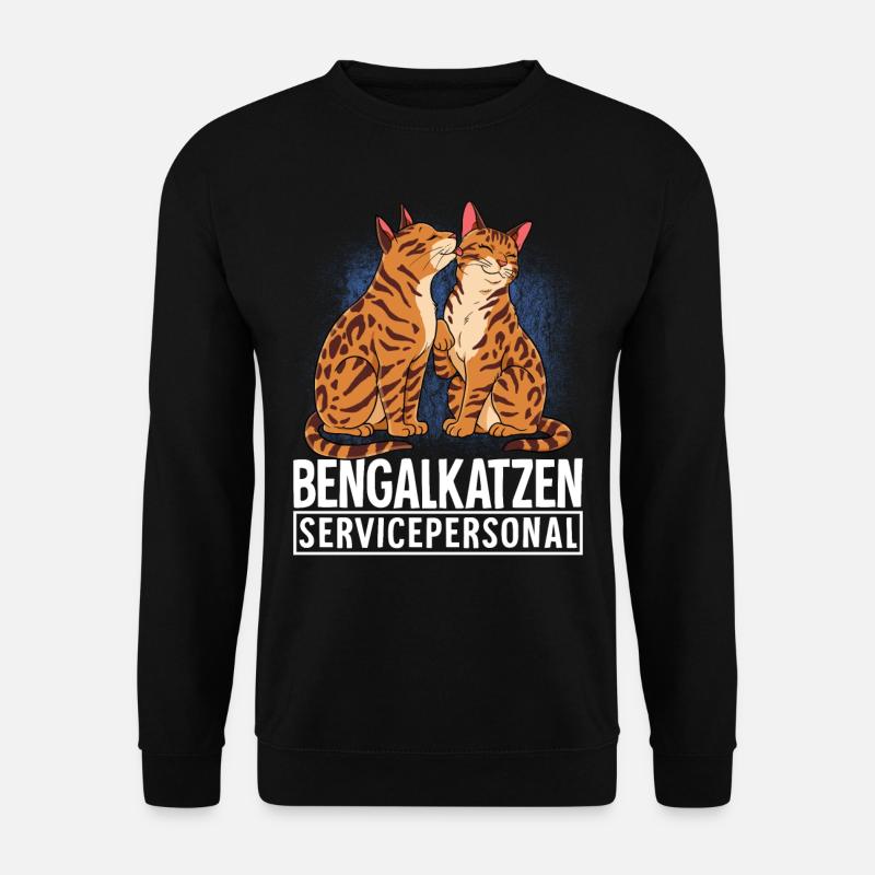 Bengalkatze - Unisex Pullover - Schwarz