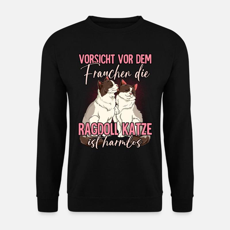 Ragdoll Katzen - Unisex Pullover - Schwarz