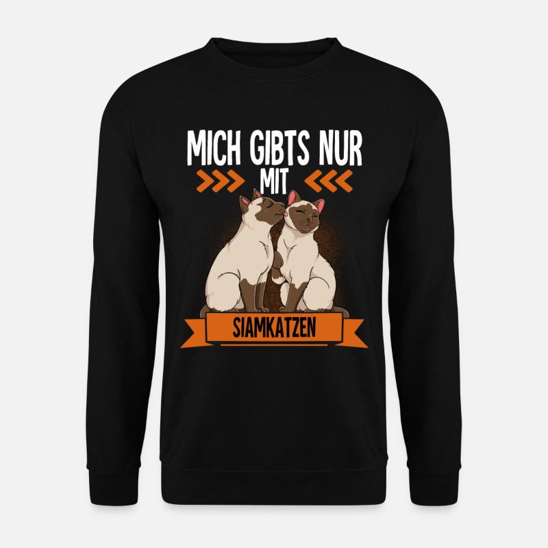 Siamkatze - Unisex Pullover - Schwarz